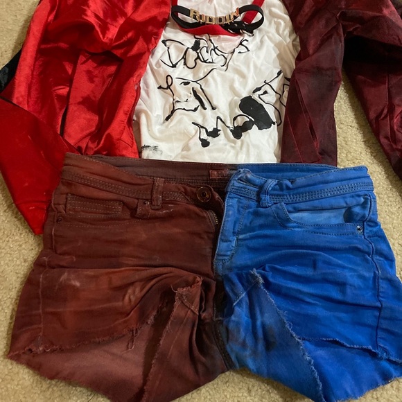 Harley Quinn homemade costume includes all pieces in picture size small - Picture 2 of 4